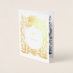 Modèle baroque Rococo Faire-part de mariage