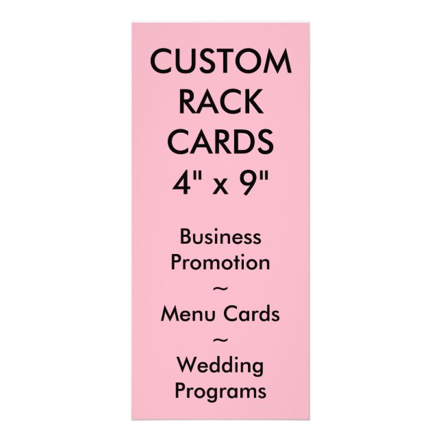 Modèle blanc de carte en rack personnalisée (Devant)