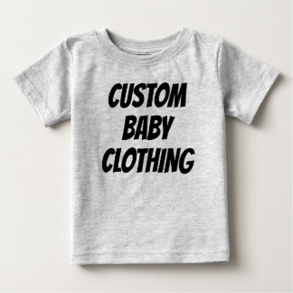 Modèle blanc T-shirt bébé personnalisé