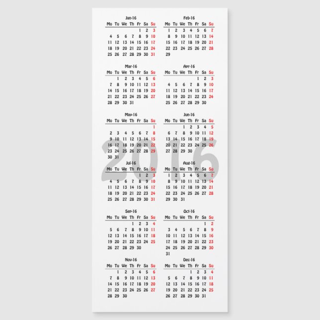 modèle calendrier 2016 (Devant)