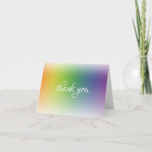 Modèle calligraphique coloré tendance Merci