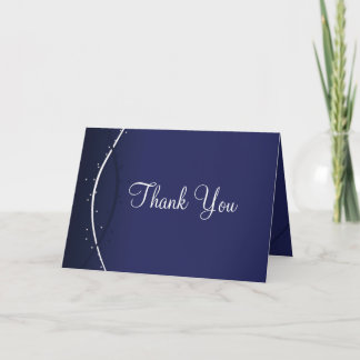 Modèle carte de remerciements **Dégradé doux, Bleu