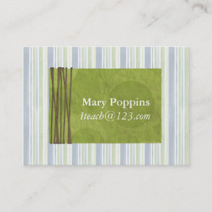 Modèle Carte de visite de l'enseignant