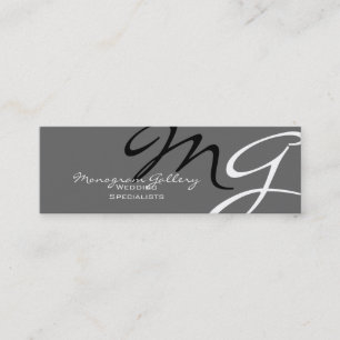 Modèle Carte de visite de Monogramme moderne