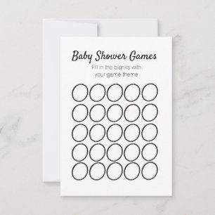 Modèle circulaire de jeu pour Baby Shower