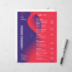 Modèle circulaire du programme de conférence