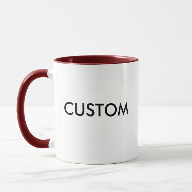 Modèle combiné de blanc de tasse personnalisé par (Gauche)