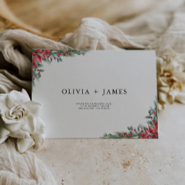 Modèle d'adresse Mariage de Noël