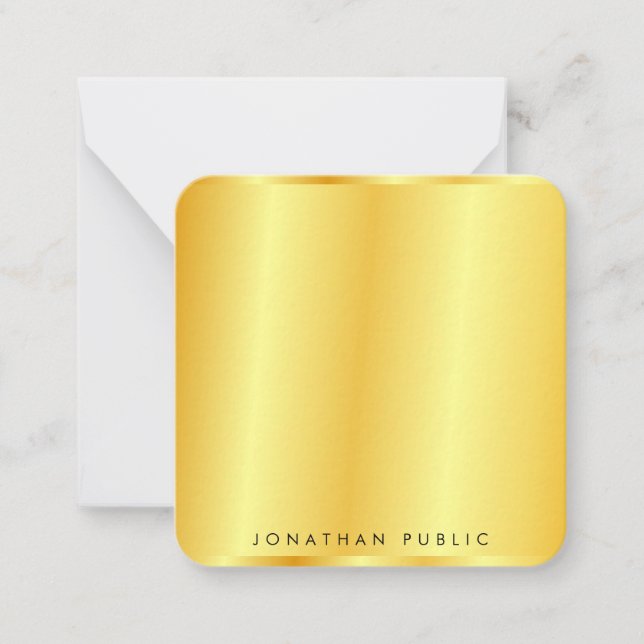 Modèle d'apparence métallique Faux Gold personnali (Devant)
