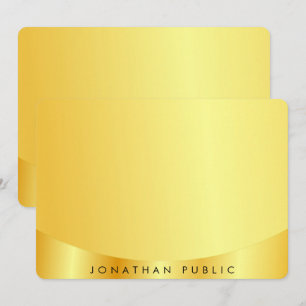 Modèle d'apparence métallique Faux Or glamour