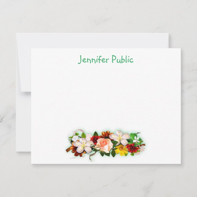 Modèle d'art en aquarelle texte main (Devant)