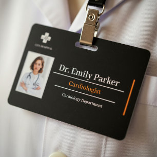 Modèle de Badge d'Identification Personnalisé pour