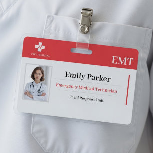 Modèle de badge d'identification personnalisé pour