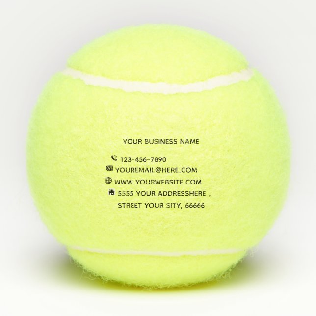 Modèle de balles de tennis promotionnelles personn (Dos)