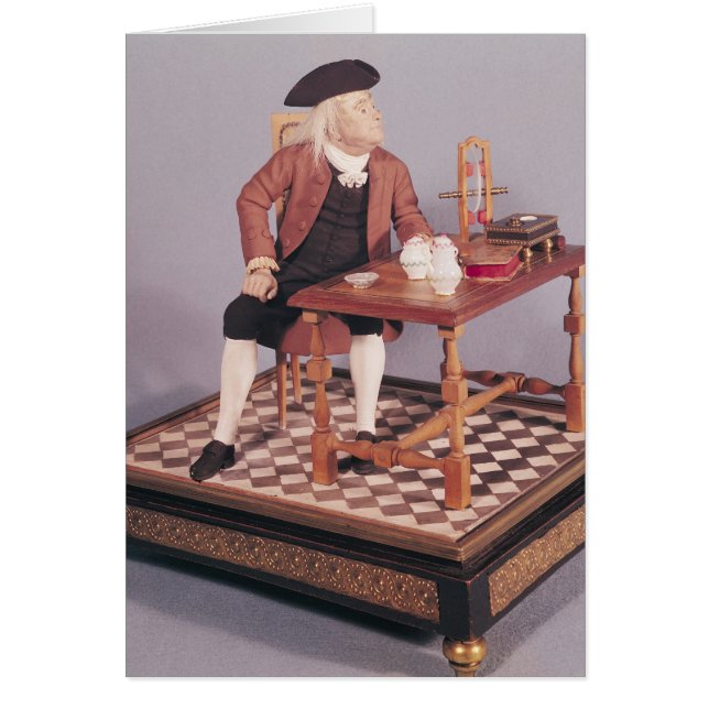 Modèle de Benjamin Franklin à sa table (Devant)