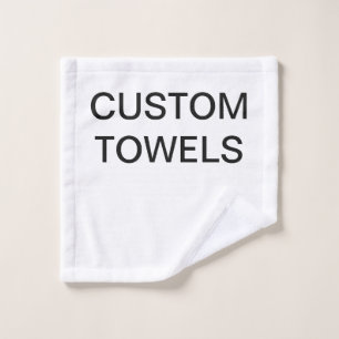 Modèle de blanc de tissu de lavage personnalisé