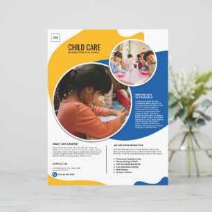 Modèle de brochure de garde d'enfants