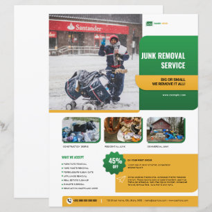 Modèle de brochure de services de retrait de déche