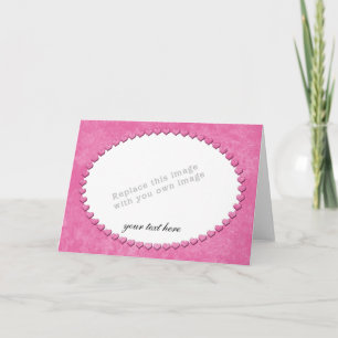 Modèle de cadre en forme de cœur