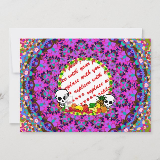 MODÈLE de cadre photo DIA DE LOS MUERTOS (Devant)