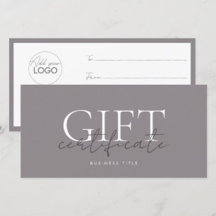 Modèle de carte cadeau imprimable facile à Customi