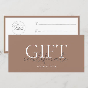 Modèle de carte cadeau imprimable facile à Customi