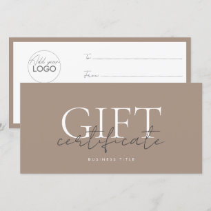 Modèle de carte cadeau imprimable facile à Customi