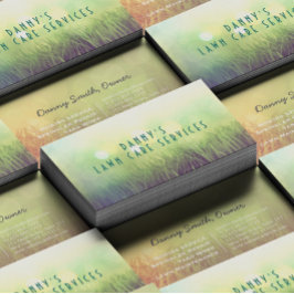 Modèle de carte d'affaires Landscaping Lawn Care M
