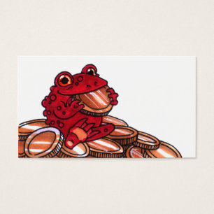 Modèle de carte de crapaud d'argent