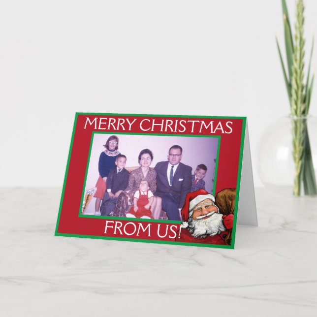 Modèle de carte de Père Noël (Devant)