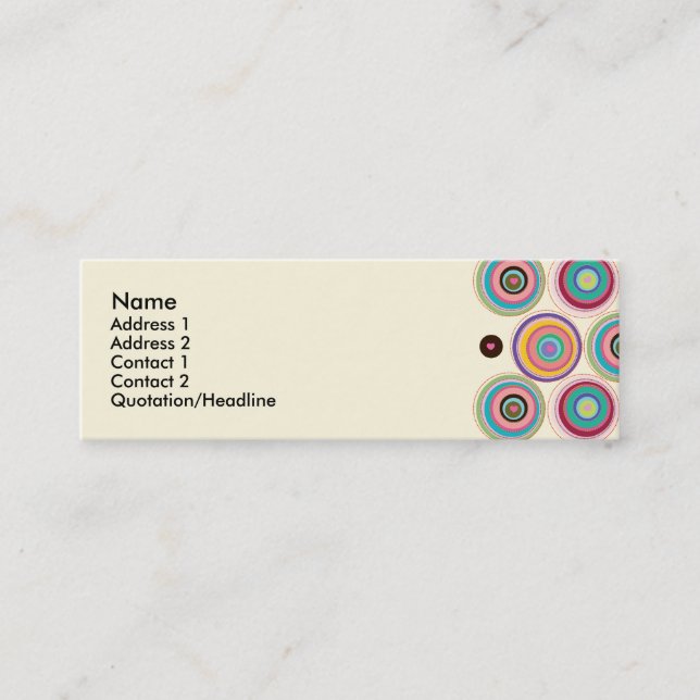 Modèle de carte de profil de coeurs de connexion (Devant)