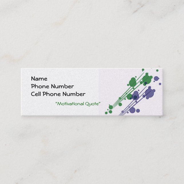 Modèle de carte de profil design moderne (Devant)