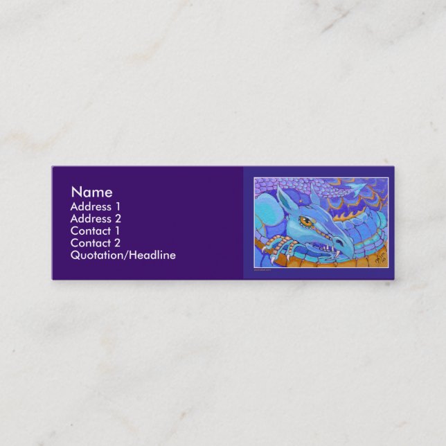 Modèle de carte de profil - dragon (Devant)