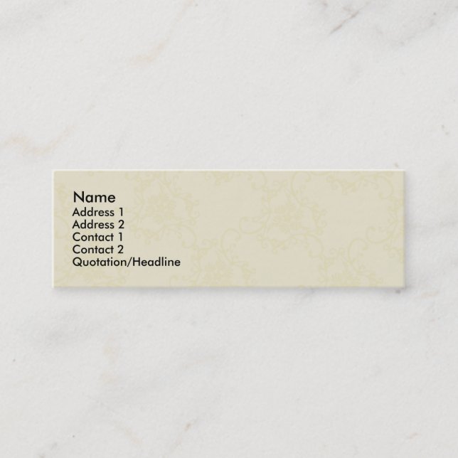 Modèle de carte de profil Motif (Devant)