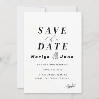 Modèle de carte de sauvegarde recto-verso, Invitat