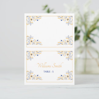 Modèle de carte de table de mariage