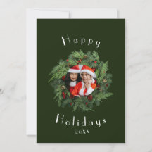 Modèle de carte de vacances rouge - Cartes de Noël