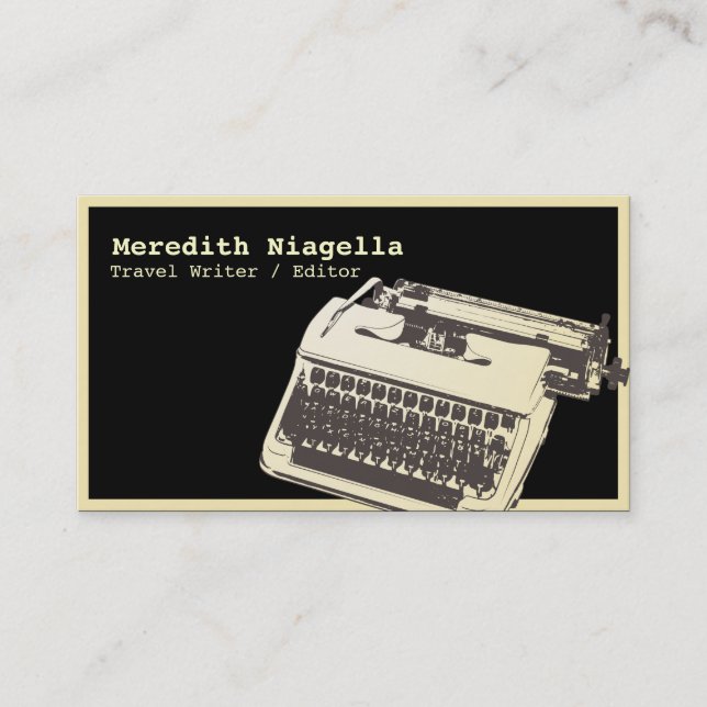 Modèle de carte de visite Auteur / Éditeur / Auteu (Devant)