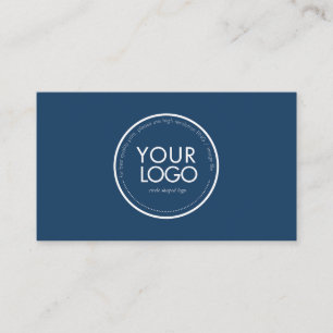 Modèle de carte de visite avec logo circulaire per