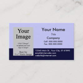 Modèle de carte de visite Blue Navy personnalisé
