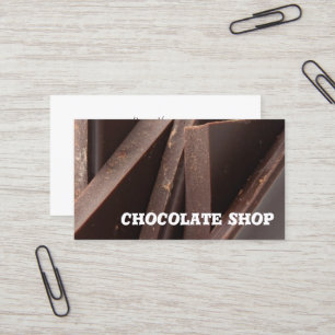 Modèle de carte de visite Chocolate Shop
