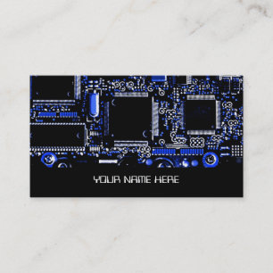 Modèle de carte de visite Circuit Blue 2