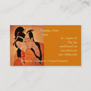 Modèle de carte de visite couple japonais