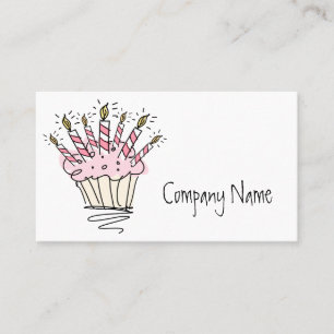 Modèle de carte de visite Cupcake