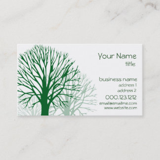 MODÈLE de carte de visite d'arbres