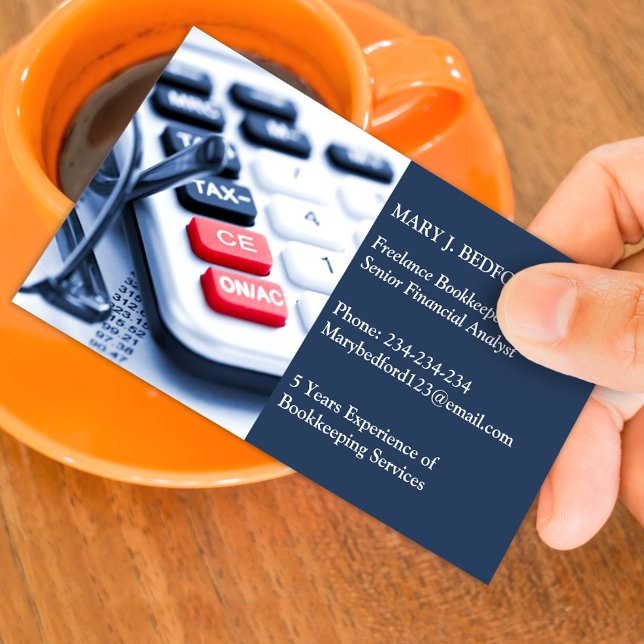 Modèle de carte de visite de comptable fiscal agré (Créateur téléchargé)