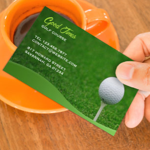 Modèle de carte de visite de golf