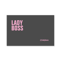 Modèle de carte de visite de Madame Boss Bold -