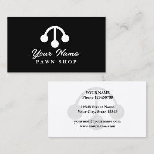 Modèle de carte de visite de magasin de prêt sur g