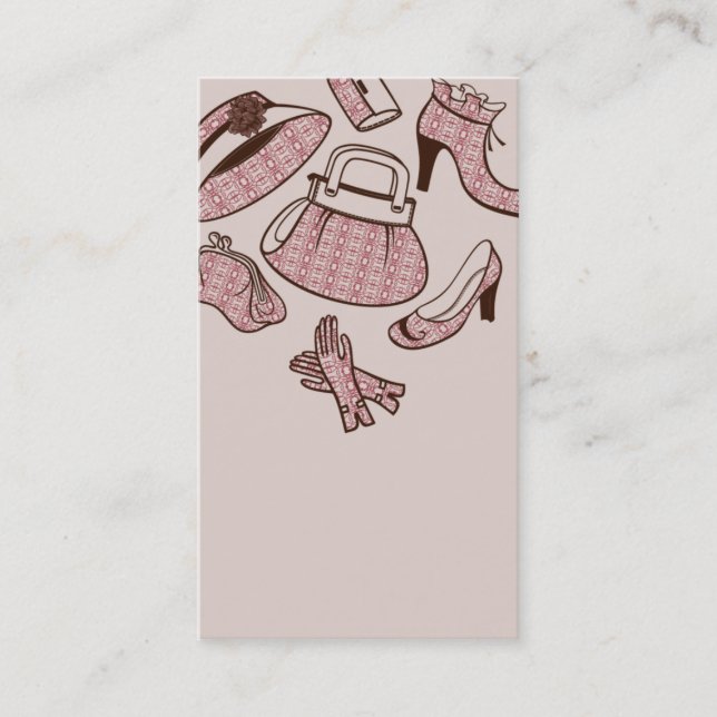 modèle de carte de visite de marchand de sac de (Devant)